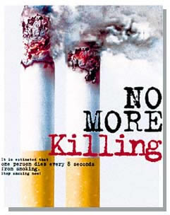 towering effect-cgarette - posters depicting cigarette effect