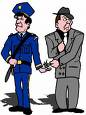 Bribe - A policeman taking bribe cartoon.