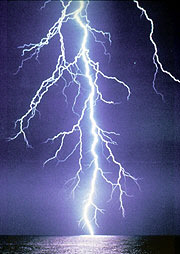 lightning - men struck by it