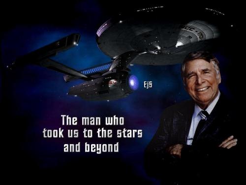 Gene Roddenberry Wallpaper - Wallpaper created by me of Gene Roddenberry the creator of Star Trek