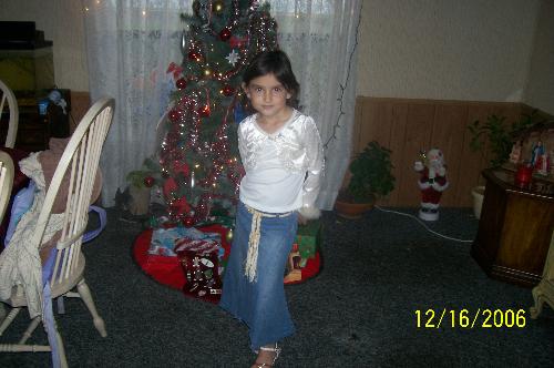 My Beautiful daughter - This Christmas, all dressed up..