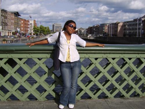 Me in Dublin, Ireland - Wen to Dublin for my sister's wedding, this was a few day before and we went shopping!  It was great, you really should visit it and while you are there you must go to the Guiness Factory!!!