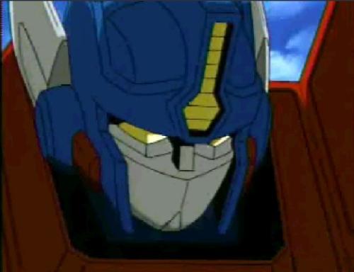 optimus prime - it is a pic of cartoon serial - transformers armada.