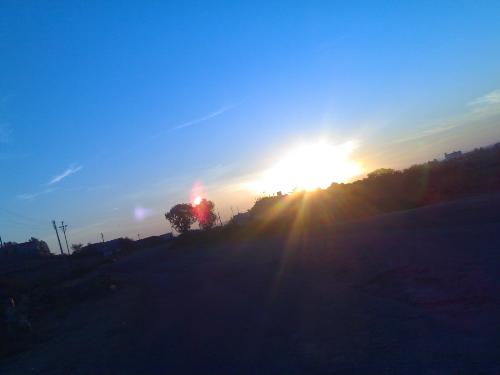 sunset - u can understand frm this picture.