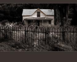 Old House - Taken in a small community. House may not be there anymore. Was changed from color to sepia to get the older look effect.