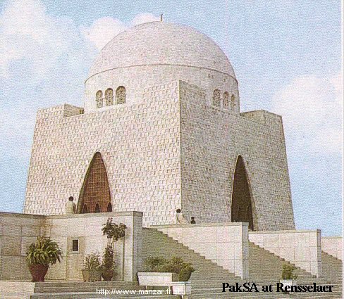 Mazar-e-Quad-e-Azam - Tomb of founder of Pakistan in Karachi.