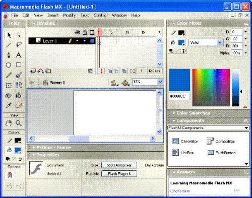 macromedia flash - mmedia flash screenshot