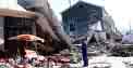typhoon - natural world of nature tragedy, people suffering and being helped