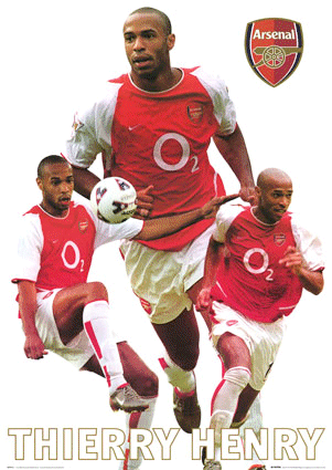 Theirry Henry - Thierry Henry, the captain of Arsenal team.