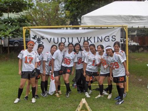 vudu playmates - flag football team. we were thr 3rd placer on the 7-7 challenge.