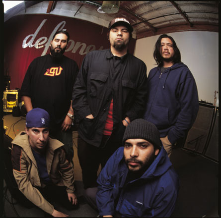 Deftones Picture Gallery - Although the group was more heavy metal-based early on, the early '90s saw the Deftones expand their sound even further, obviously inspired by such groundbreakers as Tool, Rage Against the Machine, and Faith No More. A strong four-song demo was completed soon after, and it landed the group a recording contract with Madonna's label, Maverick. Enlisting the services of Soundgarden and Pantera producer Terry Date (who would eventually become a regular producer for the group), the quartet's debut full-length, Adrenaline, was issued in October of 1995. While it wasn't an instant success, the band built a dedicated fan base the old-fashioned way -- by touring relentlessly (both on their own, and opening for such more established acts as Ozzy Osbourne, L7, and their buddies in Korn). With sales of Adrenaline topping sales of 200,000 copies on word of mouth alone, expectations were high for their sophomore release, Around the Fur. Issued in October of 1997, it more than delivered, catapulting the band to the top of the alt-metal heap on the strength of such MTV/radio favs as 'My Own Summer (Shove It)' and 'Be Quiet and Drive (Far Away),' as turntablist Frank Delgado expanded the group's lineup to a five-piece.