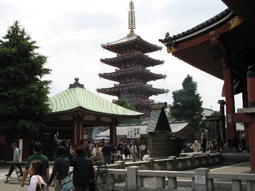 Five store pagoda, Asakusa, Tokyo - Another photo of five store pagoda, Asakusa, Tokyo