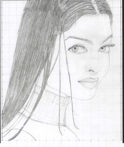 Aishwarya Rai Sketch - Beautiful artw  work of Aishwarya Rai