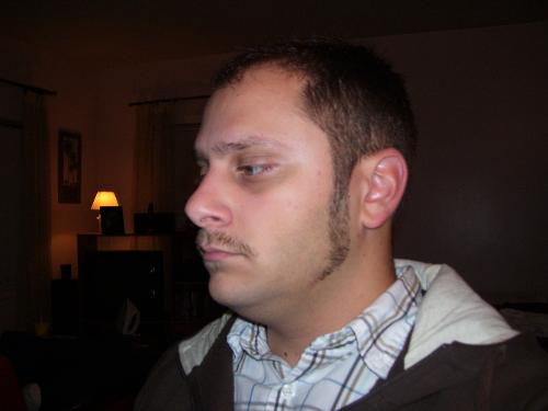 facial hair - I grew a beard for about a month and at the end was dared to shave it and leave some nasty sideburns and stache. I had to shave it at the end of the day though cause I couldn't take myself seriously. I kept laughing everytime I looked in a mirror.