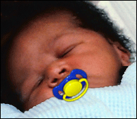 child - A baby who sleep