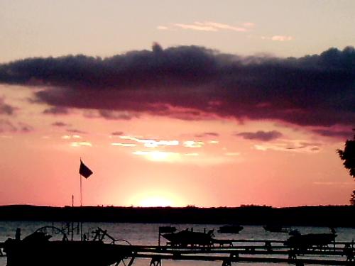 Sun set! - Pretty. Taken up north.