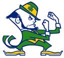 Notre Dame Fighting Irish - Picture of Notre Dame mascott. Irish Man with fists up