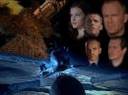 Armageddon the movie - picture of space with faces of movie characters