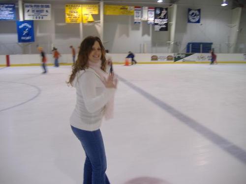 Me ice skating - I may not be the best ice skating but Billy says i look good doing it.