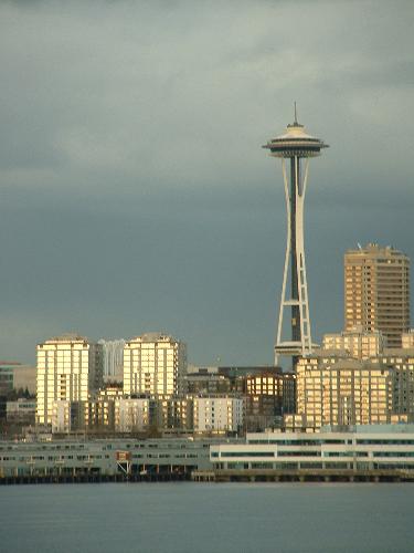Downtown Seattle from Puget Sound - We were taking a ferry boat ride on Puget Sound and snapped this picture