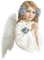 angels - angel girl in prayer