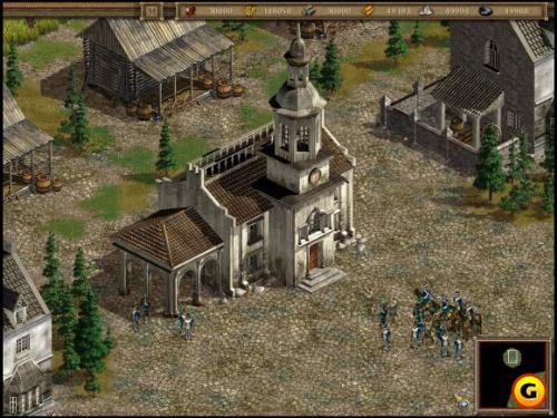 American Conquest - American Conquest http://www.gamespot.com/pc/strategy/americanconquest/index.html You may be familiar with the Cossacks games from developer GSC Gameworld--they're real-time strategy games reminiscent of the Age of Empires series but set in 17th- and 18th-century Europe, featuring large battles with thousands of individual soldiers. Take a glance at American Conquest, and you may think that it's just the same as Cossacks, since it uses a similar game engine. Yet though American Conquest does emphasize large-scale strategic combat and formations like Cossacks does, the new game takes place in the New World, and it also features numerous gameplay improvements and general enhancements that make the game much more enjoyable to play than Cossacks. It's also a great real-time strategy game in its own right.
