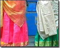 half saree - half saree