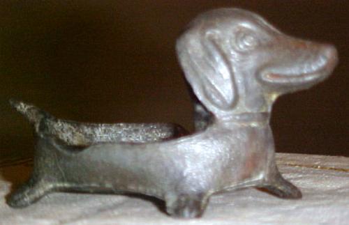 Little dog ashtray for sale!  - Weiner dog ashtray for sale!