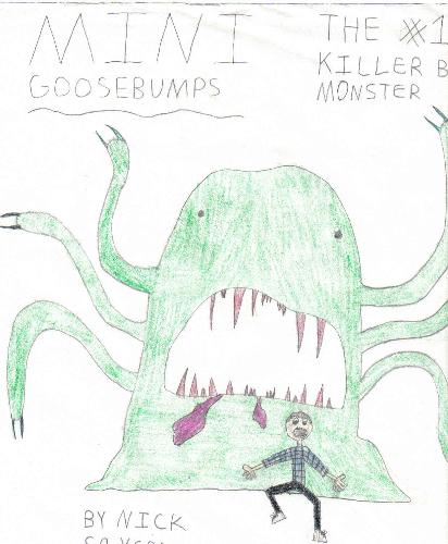 Mini Goosebumps - This was written and drawn by my 11 year old son who is high functioning autistic.  He loves the goosebumps books and is a budding artist.