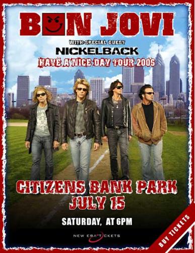 Bon Jovi - Bon Jovi 'Have a nice day' Tour Poster