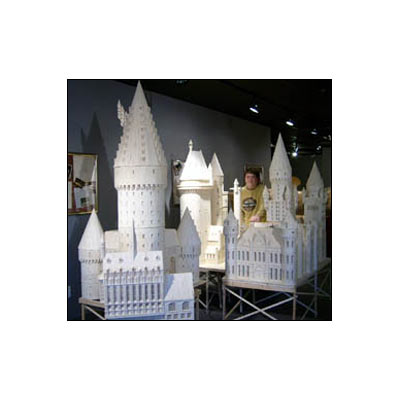 Hogwarts castle  - This castle model was displayed in one the miniature models exhibition.The best about this model is it is made up of matchsticks and to make rhis model it took the creators three whole years.