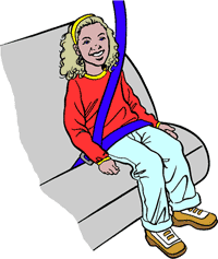 SEAT BELT - A GIRL WERING HE SEAT BELT