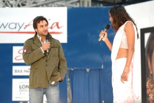 Saif Ali Khan - on the stage at asian lifestyle show 2006