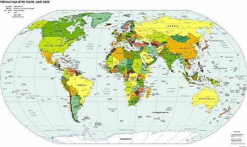 World Map... - Cant find out where the equator is huh......