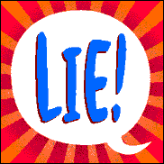 Lie - An image with a word lie in it.