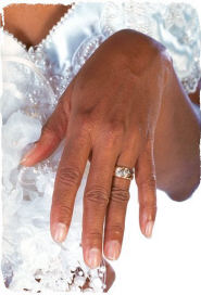 Marriage - A hand with a wedding ring