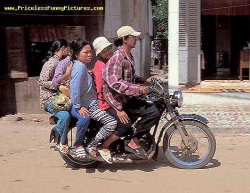 Motor ride - Sharing a motorbike