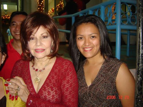 with Pilita Corales - One of the Philippines' most-renowned music icon, Ms. Pilita Corales during our Christmas party in OP.