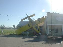 crop duster on top of the local airport after apri - crop duster on top of the local airport after april 2nd tornado