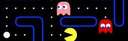arcade game - pac man. pellet eating game.