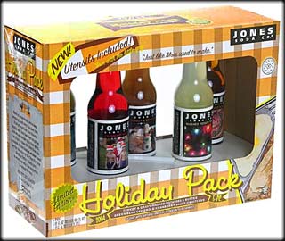 Jones Soda Holiday Pack - turkey and gravy soda, cranberry soda, mashed potato soda, green bean casserole soda, fruitcake soda Jones Soda Holiday Pack - turkey and gravy soda, cranberry soda, mashed potato soda, green bean casserole soda, fruitcake soda
