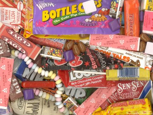 Candy - This is the junk food and it will be good to see but they are dangerous to consume . They will have a great amount of side effects.  So pleses make a note of this