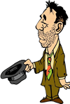 Bumming - This is a picture of a bum holding his hat out for some money.
