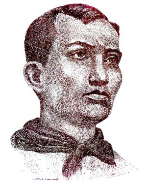 andres bonifacio - Andrés Bonifacio y de Castro (November 30, 1863 – May 10, 1897) was one of the chief leaders of the revolution of the Philippines against Spanish colonial rule, the first revolution in Asia against European colonial rule.  He was born to a native Filipino father and a Spanish mestiza mother in Tondo, Manila. His father was a cabeza de barangay (a leading barangay official). He was orphaned at a young age. According to popular anecdote, he peddled canes and fans to support his family.  Later, he worked as a clerk in foreign firms. He married twice - his first wife was a woman named Monica, who died of leprosy. According to some stories, he read books about the French Revolution, Les Miserables, and the novels of local reformist and future national hero Jose Rizal, among others. He was a Freemason. He also joined Rizal's La Liga Filipina (Spanish 'The Philippine League'), a society that called for reforms in Spanish rule. However, the Liga was disbanded shortly after Rizal was arrested and deported to the town of Dapitan in Mindanao a day after the group's only meeting.  The Republika ng Katagalugan (Tagalog Republic), with him as President and the members of the Katipunan high council as his cabinet. 'Tagalog', in this sense, was a term used to refer to the Philippines as a whole, not the ethnic group.  On the night of July 7, 1892 (the eve of Rizal's arrest, in fact), Bonifacio founded the Katipunan, a revolutionary secret society which would later spark the Philippine Revolution of 1896 against Spanish rule. In this period, he met his second wife, Gregoria de Jesus, who became a rebel leader in her own right. His right-hand man was Emilio Jacinto. Within the society, Bonifacio's codename or nom de guerre was Maypagasa (There is hope).  With the establishment of the Katipunan, Andrés Bonifacio became popularly known as the Father of the Revolution and eventually held the title of Supremo.  He wrote the patriotic poem, Pag-ibig sa Tinubuang Lupa (loosely, Love for the Motherland), which saw print in the first and only issue of the Katipunan periodical, Kalayaan (Freedom), edited by Jacinto. Allegedly, he also made the first translation of Jose Rizal's final poem, Mi Ultimo Adios (My Last Farewell) into Tagalog.  Just before the Revolution broke out, he formed a revolutionary government called 'Republika ng mga Katagalugan' and Bonifacio as the president.  While Bonifacio's personal campaigns were less than successful, the revolutionaries in Cavite had greater success, led by officers coming from the upper classes, including the celebrated Emilio Aguinaldo. Thus, they sent out a manifesto calling for a revolutionary government of their own, disregarding Bonifacio's leadership. A council comprising of Bonifacio's men and the Magdalo and the Magdiwang, two locally-based rival Katipunan factions, held a convention in Tejeros, Cavite to establish a unified front and settle the issue of leadership of the revolutionary movement. The Magdalo faction was led by Baldomero Aguinaldo, cousin to Emilio Aguinaldo. In the elections, the Cavitenos voted their own Emilio Aguinaldo President. Bonifacio, due to the lack of a power base in the province, was voted Director of the Interior. However, a member of the Magdalo faction, Daniel Tirona, questioned Bonifacio's qualifications for high office, declaring him uneducated and unfit for the position. Bonifacio was slighted, all the more so since he had previously asked that the results of the election be respected by all. Invoking his authority as Supremo, he threatened those in attendance with a pistol and declared the results of the Tejeros Convention as null and void and left in a rage. Later, he wrote to Jacinto about his misgivings about the whole matter, as he suspected Tirona of spreading black propaganda against him and fixing the ballots (as some other leaders also suspected). Regrouping his forces, he attempted to return to the province of Morong (now Rizal), where he had a strong base and support. Tried by a moot court 'in absentia' by the Aguinaldo faction, he was condemned as a traitor to the Revolution and given the death penalty. An arresting party of Magdalo soldiers caught up with Bonifacio in the town of Indang and a skirmish ensued, in which Bonifacio was wounded and his brother Ciriaco killed. He and his other brother, Procopio, were captured and were subsequently executed by firing squad[citation needed] on May 10, 1897 at Mt. Nagpatong. Co-patriots of the Revolution regarded this an ugly blot laid at Aguinaldo's door, though in fairness Aguinaldo originally wanted them banished instead. His body was missing until a farmer dug up his body and some belongings which were placed in a museum.  However, Japanese invaders in World War II destroyed the museum, and his body was lost in the process.  Some historians, like Renato Constantino, see him as a champion of the masses who was slighted by ambitious members of the upper class. Others like Gregorio Zaide, favor Aguinaldo and company over him. Glenn May goes as far as saying that his role as a national hero was largely invented. Also, there is debate whether he should be considered the first Philippine President instead of Aguinaldo and the national hero instead of Rizal.