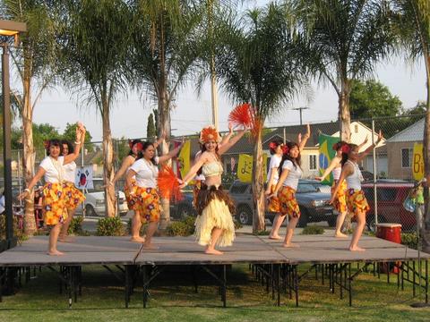My hula sisters - Performance at O.C.Businesswomen's Assoc. banquet, 2005.