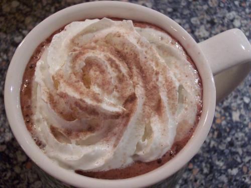 Hot Cocoa with topping - hot chocolate