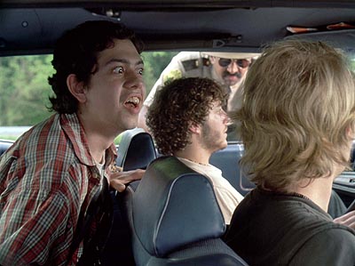 Super Troopers - Thorny, Rabbit, Mac and Foster are passable Vermont State Troopers. Stationed in the boonies on the Canadian border, they spend the bulk of their time playfully toying with speeders and taking impounded sports cars for spins on the open highway. When they're not on the road, they try to stay on the good side of their fatherly mentor, Captain O'Hagan, and avoid their tactless, thick-necked compatriot, Officer Rod Farva. All in all, they find their work to be pleasantly unchallenging. However, once the state targets their low volume station for a potential budget slash, the guys decide to buckle down to impress the higher ups. Things look bleak until, unexpectedly, the State Troopers' new 'by the book' attitude uncovers a drug smuggling operation running across the border to Canada. Sensing salvation, the Troopers race the clock to crack the ring and save their jobs. But they aren't the only ones in the hunt.