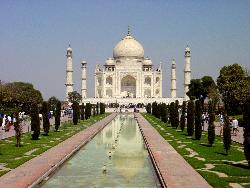 Taj mahal - view of a Tajmahal and its reflection
