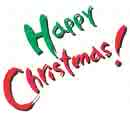 Happy Christmas - the words Happy Christmas