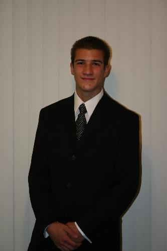 My handsome son in his new suit - Tim in his awesome new suit